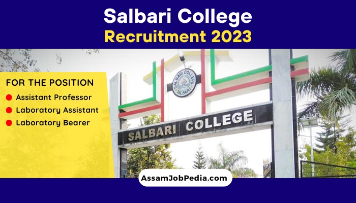 Salbari College Recruitment 2023