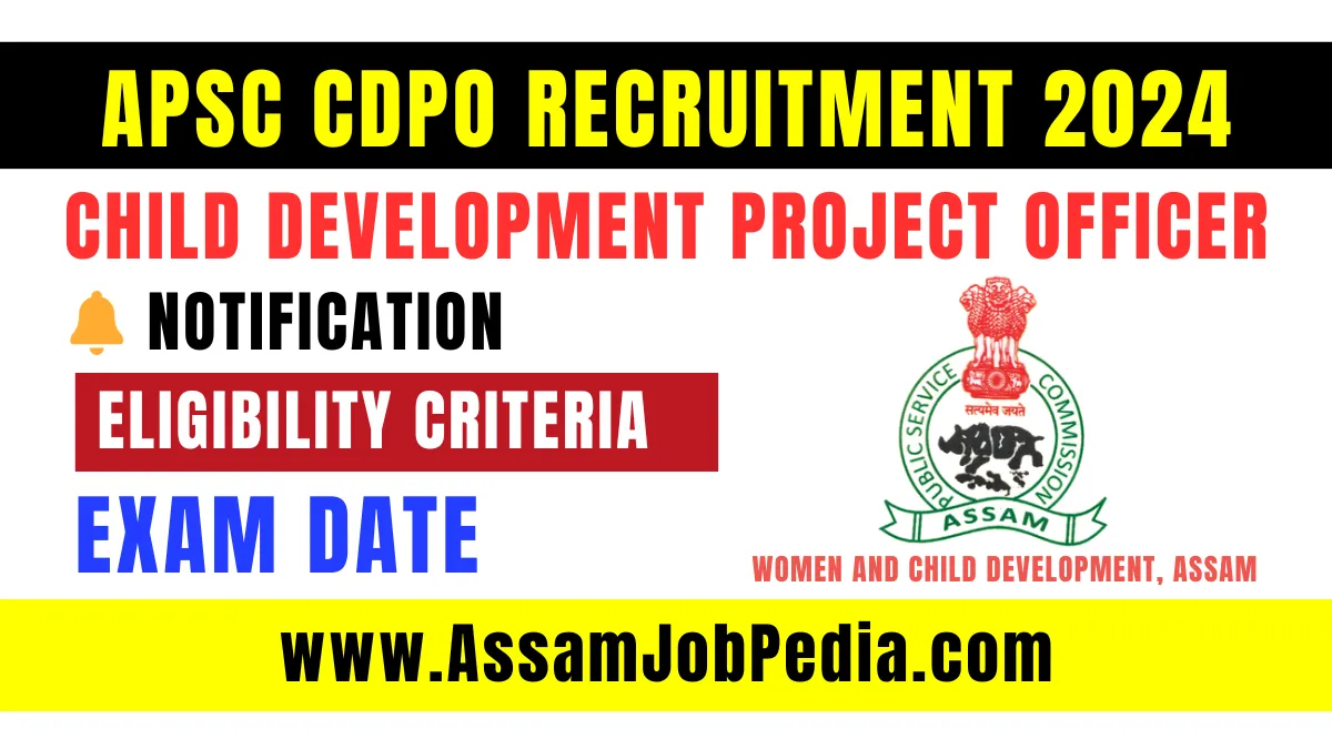 APSC CDPO Recruitment in Assam